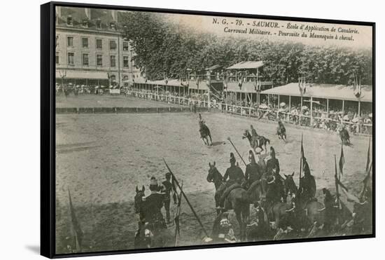 Parade at the Cavalry School in Saumur. Postcard Sent in 1913-French Photographer-Framed Stretched Canvas