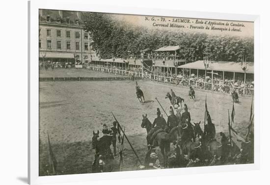 Parade at the Cavalry School in Saumur. Postcard Sent in 1913-French Photographer-Framed Giclee Print