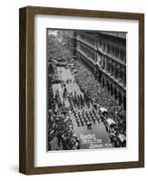 Parade at the Cenotaph, Martin Place, Sydney, New South Wales, 1945 or 1946-null-Framed Giclee Print