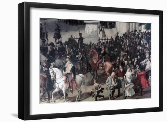 Parade at the Opera Place, Berlin, (Detail), C1817-1857-Franz Kruger-Framed Giclee Print