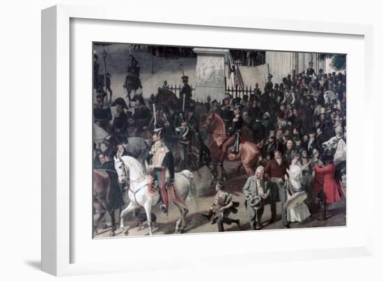 Parade at the Opera Place, Berlin, (Detail), C1817-1857-Franz Kruger-Framed Giclee Print