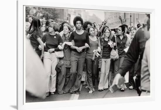 Parade Down Fifth Avenue on the 50th Anniversary of the Passage of the 19th Amendment-John Olson-Framed Photographic Print