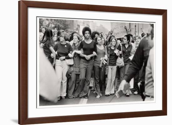 Parade Down Fifth Avenue on the 50th Anniversary of the Passage of the 19th Amendment-John Olson-Framed Photographic Print