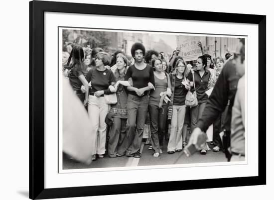 Parade Down Fifth Avenue on the 50th Anniversary of the Passage of the 19th Amendment-John Olson-Framed Photographic Print