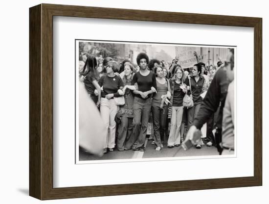 Parade Down Fifth Avenue on the 50th Anniversary of the Passage of the 19th Amendment-John Olson-Framed Photographic Print