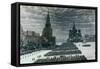 Parade in Red Square, December 1947, Moscow, Russia-null-Framed Stretched Canvas