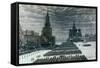 Parade in Red Square, December 1947, Moscow, Russia-null-Framed Stretched Canvas