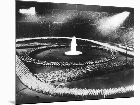 Parade in the Olympic Stadium During the 1936 Berlin Olympics in Germany-Robert Hunt-Mounted Photographic Print