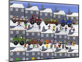 Parade in Winter Town-Gordon Barker-Mounted Giclee Print