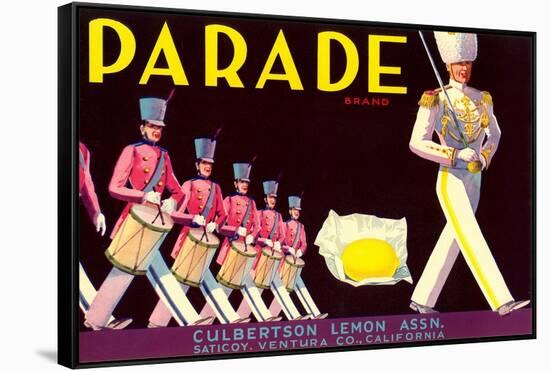 Parade Lemon Label-null-Framed Stretched Canvas