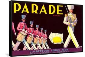 Parade Lemon Label-null-Framed Stretched Canvas