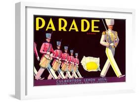 Parade Lemon Label-null-Framed Art Print