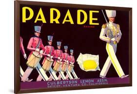 Parade Lemon Label-null-Framed Art Print