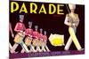 Parade Lemon Label-null-Mounted Art Print