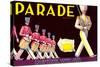 Parade Lemon Label-null-Stretched Canvas