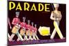 Parade Lemon Label-null-Mounted Premium Giclee Print