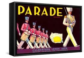 Parade Lemon Label-null-Framed Stretched Canvas
