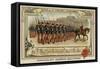 Parade of Cadets from the Military School of Saint-Cyr at Longchamps, France-null-Framed Stretched Canvas