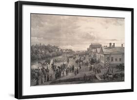 Parade of Chevalier Gardes Through Krasnoye Selo, 1848-Gustav Schwarz-Framed Giclee Print