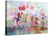 Parade of Flowers-Judy Mastrangelo-Stretched Canvas