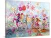 Parade of Flowers-Judy Mastrangelo-Stretched Canvas