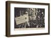 Parade of People Carrying Placards Advertising Businesses, Leipzig, Germany-null-Framed Photographic Print