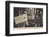Parade of People Carrying Placards Advertising Businesses, Leipzig, Germany-null-Framed Photographic Print
