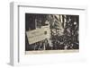 Parade of People Carrying Placards Advertising Businesses, Leipzig, Germany-null-Framed Photographic Print