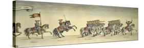 Parade of Royal Regiment of Dragoons on Horseback, 1706-null-Stretched Canvas