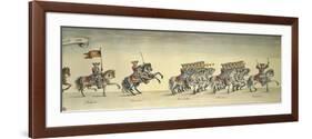 Parade of Royal Regiment of Dragoons on Horseback, 1706-null-Framed Giclee Print