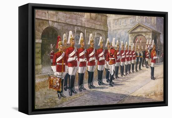 Parade of the First Life Guards in Whitehall-Harry Payne-Framed Stretched Canvas