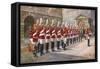 Parade of the First Life Guards in Whitehall-Harry Payne-Framed Stretched Canvas