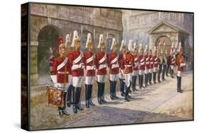 Parade of the First Life Guards in Whitehall-Harry Payne-Stretched Canvas