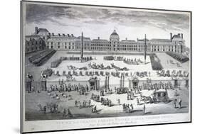 Parade of the Troops During the Grand Parade, Tuileries Palace, 19th Century-null-Mounted Giclee Print