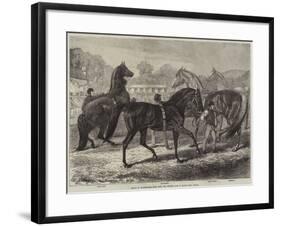 Parade of Thoroughbred Sires after the Yearling Sale at Middle Park, Eltham-Samuel John Carter-Framed Giclee Print