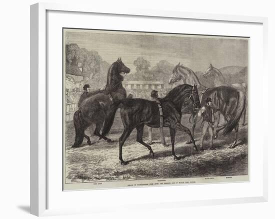 Parade of Thoroughbred Sires after the Yearling Sale at Middle Park, Eltham-Samuel John Carter-Framed Giclee Print