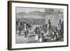 Parade of Ugandan Troops, Engraving from Journal of Discovery of Sources of Nile-John Hanning Speke-Framed Giclee Print