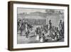 Parade of Ugandan Troops, Engraving from Journal of Discovery of Sources of Nile-John Hanning Speke-Framed Giclee Print