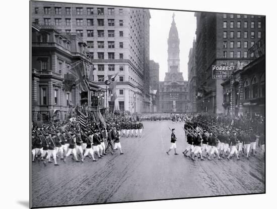 Parade on South Broad Street, Philadelphia, Pennsylvania-null-Mounted Photo
