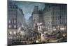 Parade on the Place De L'Ecole, 1823-Jean Pierre Norblin-Mounted Giclee Print
