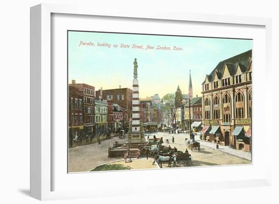 Parade, State Street, New London, Connecticut-null-Framed Art Print