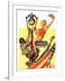 "Parade View from Lamp Post,"July 3, 1937-Joseph Christian Leyendecker-Framed Giclee Print