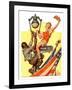 "Parade View from Lamp Post,"July 3, 1937-Joseph Christian Leyendecker-Framed Giclee Print