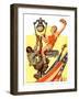 "Parade View from Lamp Post,"July 3, 1937-Joseph Christian Leyendecker-Framed Giclee Print