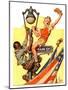 "Parade View from Lamp Post,"July 3, 1937-Joseph Christian Leyendecker-Mounted Giclee Print