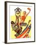 "Parade View from Lamp Post,"July 3, 1937-Joseph Christian Leyendecker-Framed Giclee Print