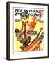 "Parade View from Lamp Post," Saturday Evening Post Cover, July 3, 1937-Joseph Christian Leyendecker-Framed Giclee Print