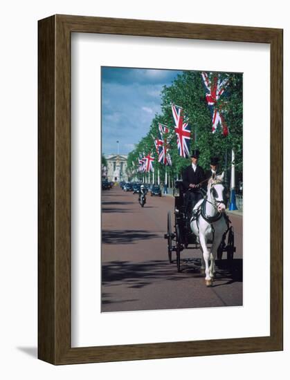 Parade with coach, London, United Kingdom of Great Britain-null-Framed Art Print