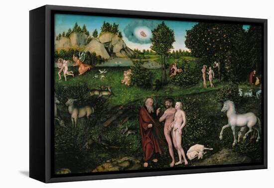 Paradise, 1530-Lucas Cranach the Elder-Framed Stretched Canvas