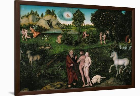 Paradise, 1530-Lucas Cranach the Elder-Framed Giclee Print